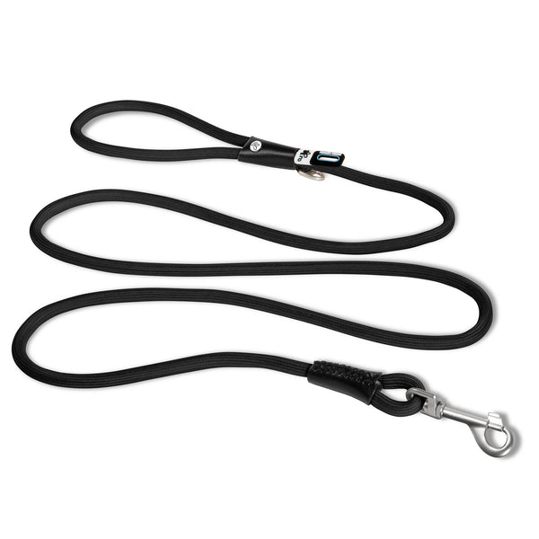Curli Stretch Comfort Leash in Black